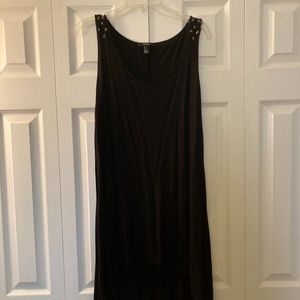 Black high-low dress